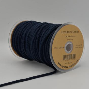 Preview: Kordel rund 6 mm Uni in Marine